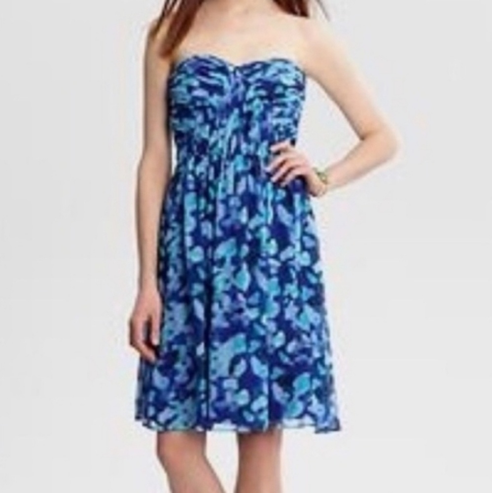 Banana Republic Monogram water color dress, sz 6